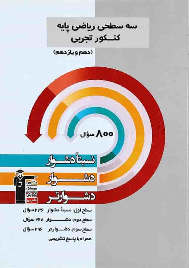 کتاب سه سطحی ریاضی پایه کنکور تجربی انتشارات کانون فرهنگی آموزش کتاب سه سطحی ریاضی پایه کنکور تجربی انتشارات کانون فرهنگی آموزش