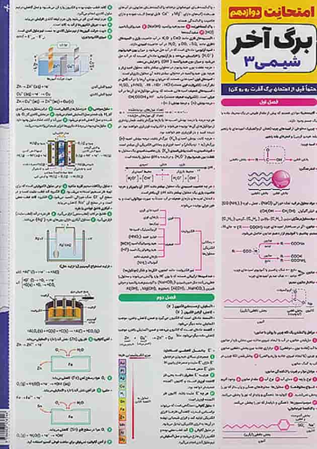امتحانت شیمی دوازدهم مهروماه 