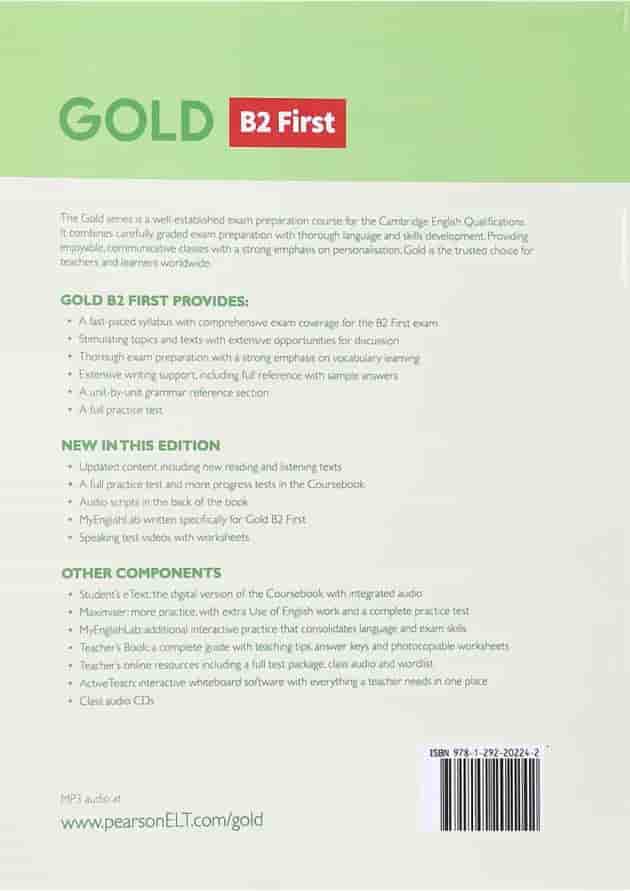 کتاب Gold B2 First New Edition Workbook کتاب Gold B2 First New Edition Workbook